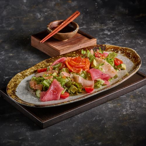 Trio Sashimi Salad